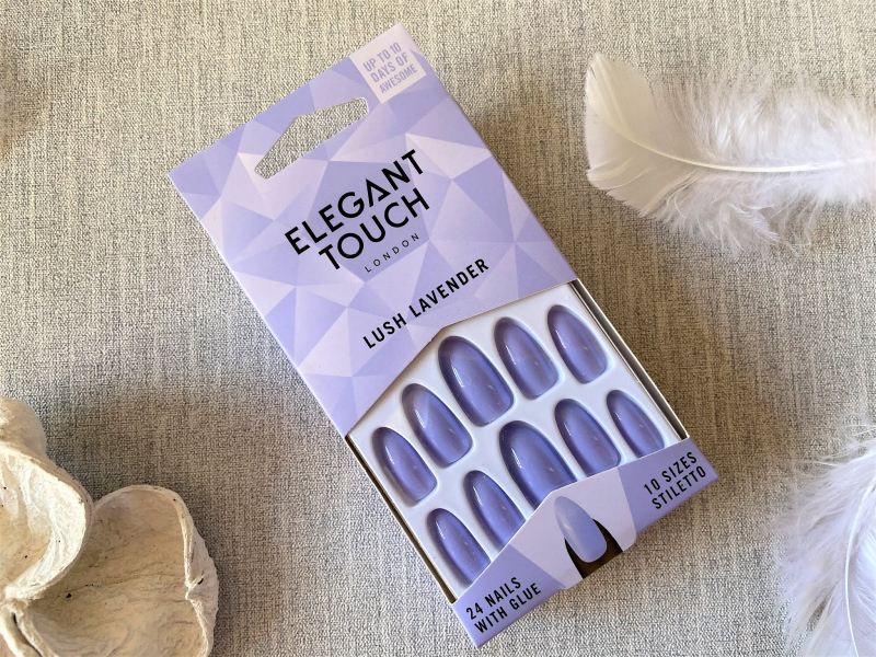 Elegant touch lush lavender اظافر تركيب